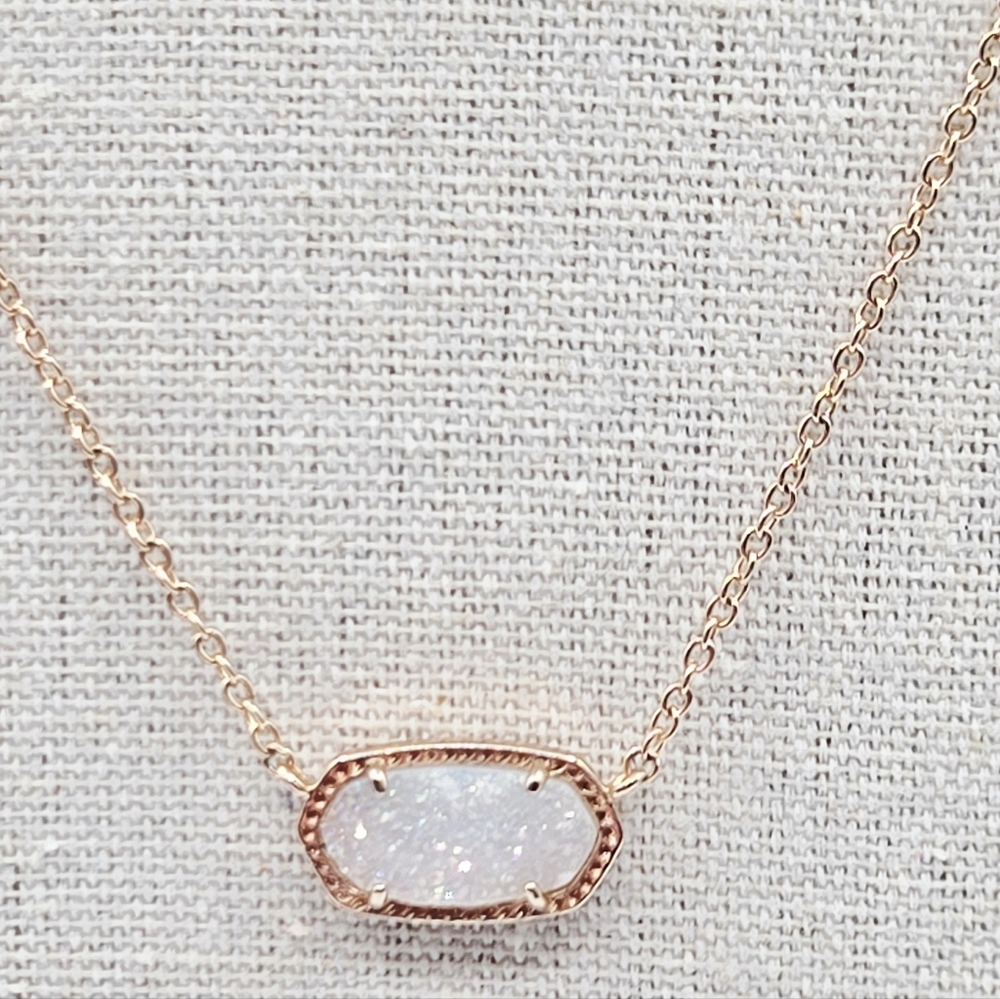 KENDRA SCOTT Dusy Necklace Rose Gold Over Brass